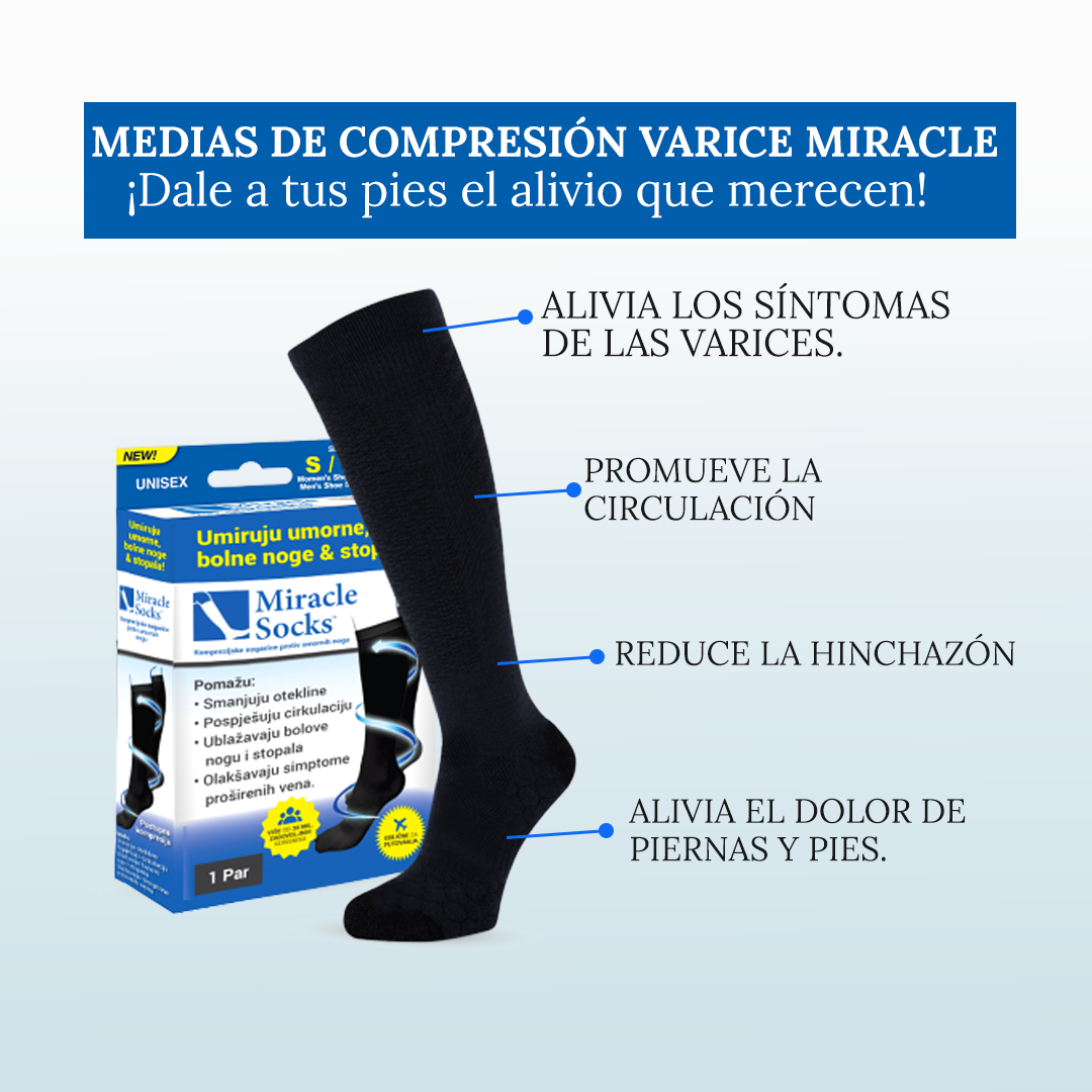 Medias de Compresión Varice Miracle-Rendimiento físico y recuperación